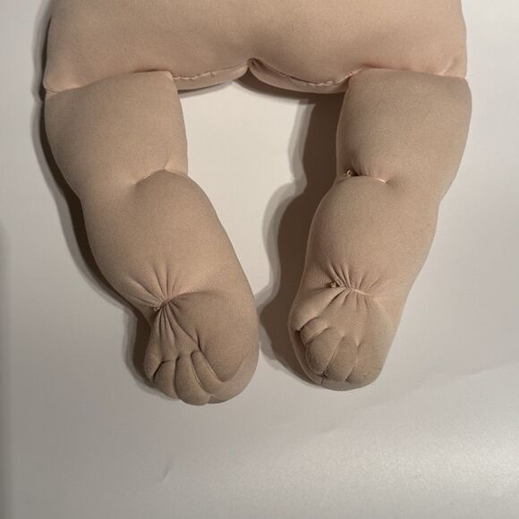 Vintage Cabbage Patch Baby Doll Brunette Brown Poodle Hair Dimple 1984 Soft Body - Picture 8 of 11